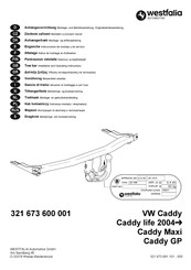 Westfalia Automotive 321 673 600 001 Instrucciones De Montaje Y De Servicio