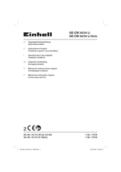 EINHELL GE-CM 36/34 Li-Solo Manual De Instrucciones Original