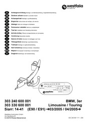 Westfalia Automotive 303 240 600 001 Instrucciones De Montaje Y De Servicio