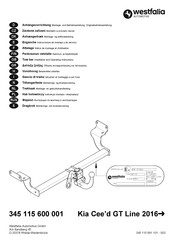 Westfalia Automotive 345 115 600 001 Instrucciones De Montaje Y De Servicio