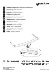 Westfalia Automotive 321 782 600 001 Instrucciones De Montaje Y De Servicio