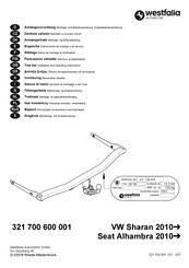 Westfalia Automotive 321 700 600 001 Instrucciones De Montaje Y De Servicio