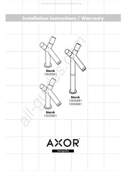 Hansgrohe AXOR Starck 10230 1 Serie Manual De Instalación