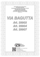 Gessi VIA BAGUTTA 29907 Instrucciones De Montaje