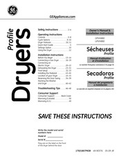 GE DPVH880 Manual Del Propietario E Instalación