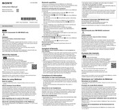 Sony NW-WS625 Manual De Instrucciones