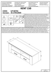 Forma Ideale KENT 150 UP 00794 Instrucciones De Montaje