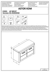 Forma Ideale ASTOR KOM UP 00537 Instrucciones De Montaje