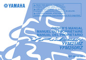 Yamaha YFM250RZ 2009 Manual Del Propietário