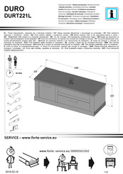 Forte DURO DURT221L Instrucciones De Montaje