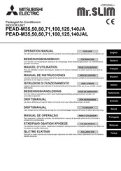 Mitsubishi Electric Mr.SLIM PEAD-M100JA Manual De Instrucciones