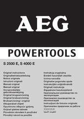 AEG S 4000 E Manual Original