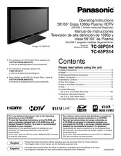 Panasonic TC-58PS14 Manual De Instrucciones