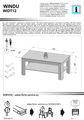 Forte WINDU WIDT12 Instrucciones De Montaje