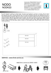 Forte NODO NODK23 Instrucciones De Montaje