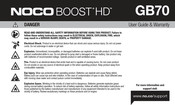 NOCO BOOST HD GB70 Manual Del Usuario