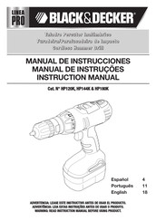 Black and Decker PRO HP180K-B3 Manual De Instrucciones