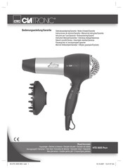 Clatronic Profi HTD 3055 Instrucciones De Servicio/Garantía