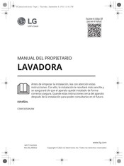 LG F2WV3058N3W Manual Del Propietário