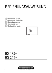 Kuppersbusch IKE 188-4 Instrucciones De Uso