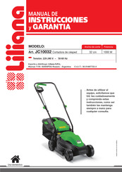 Liliana JC10032 Manual De Instrucciones Y Garantía