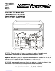 Coleman Powermate PM0495502 Manual De Instrucciones