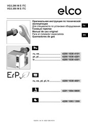 elco VG3.290 M E /TC Manual De Uso Original