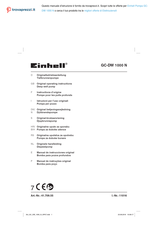 EINHELL 4170955 Manual De Instrucciones Original
