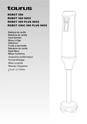 Taurus ROBOT UNIC 500 PLUS INOX Manual