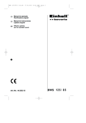 EINHELL Bavaria BWS 125/85 Manual De Instrucciones