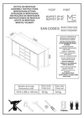 MARCKERIC BUFFET 2P 4C Instrucciones De Montaje