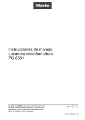 Miele PG 8581 Instrucciones De Manejo