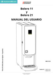 BRAVILOR BONAMAT Bolero 21 Manual Del Usuario