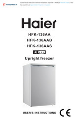 Haier HFK-136AAS Instrucciones Para El Usuario