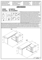 Forma Ideale ARHIMED UP 00715 Instrucciones De Montaje