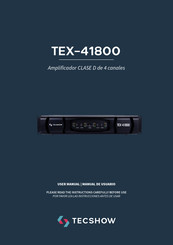 TECshow TEX-41800 Manual De Usuario