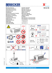 Becker VX 4.10 Instrucciones Para El Manejo