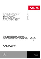 Amica OTP6241W Manual De Instrucciones