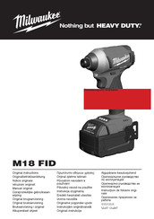 Milwaukee M18 FID Manual Original