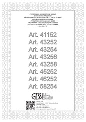 Gessi 41152 Instrucciones De Montaje