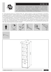 ML MEBLE KUBU 02 Instrucciones De Montaje