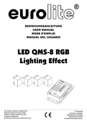 EuroLite LED QMS-8 RGB Manual Del Usuario