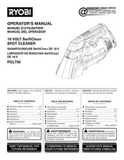 Ryobi SwiftClean PCL756 Manual Del Operador