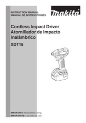 Makita XDT15 Manual De Instrucciones