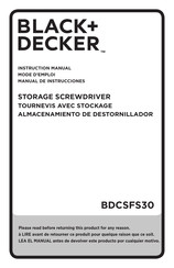 Black and Decker BDCSFS30 Manual De Instrucciones