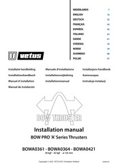 Vetus 36 kgf Manual De Instalación