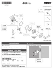 Schlage ND70x80 Instrucciones De Instalación