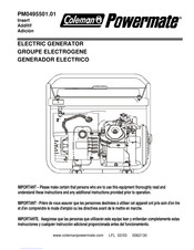 Coleman Powermate PM0495501.01 Manual De Instrucciones