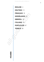 Philips HQ4866 Manual De Instrucciones