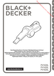 Black and Decker PV1420L Instrucciones De Funcionamiento